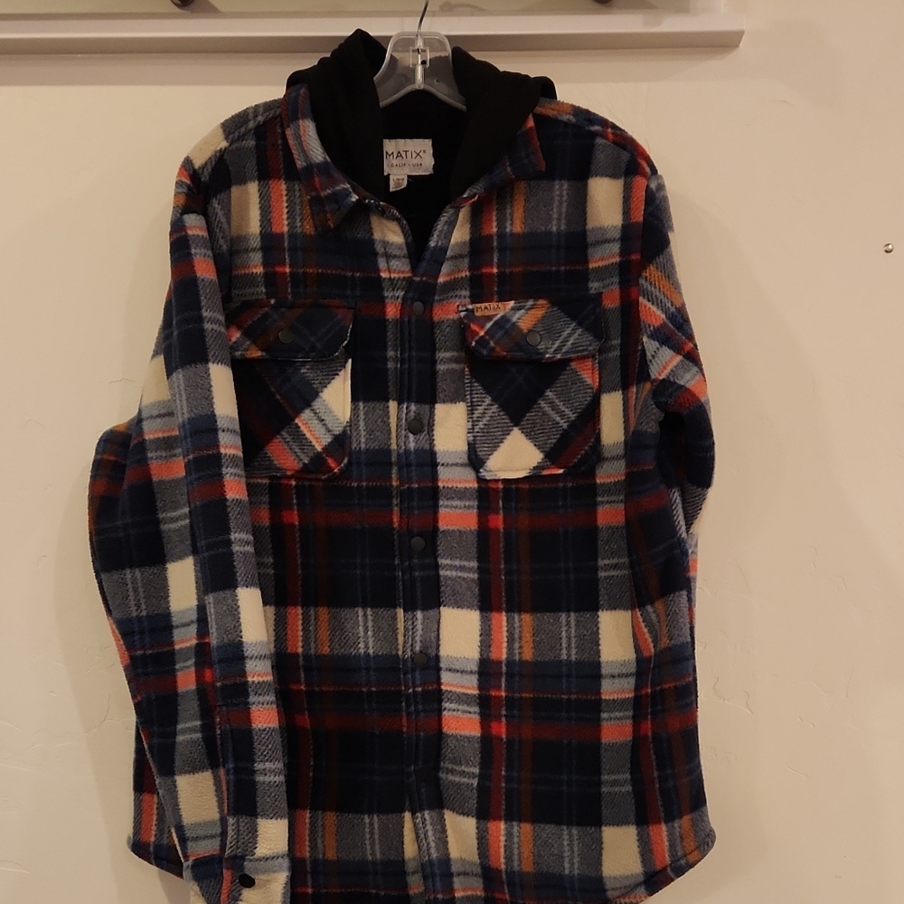 Matix Plaid Flannel Jacket
